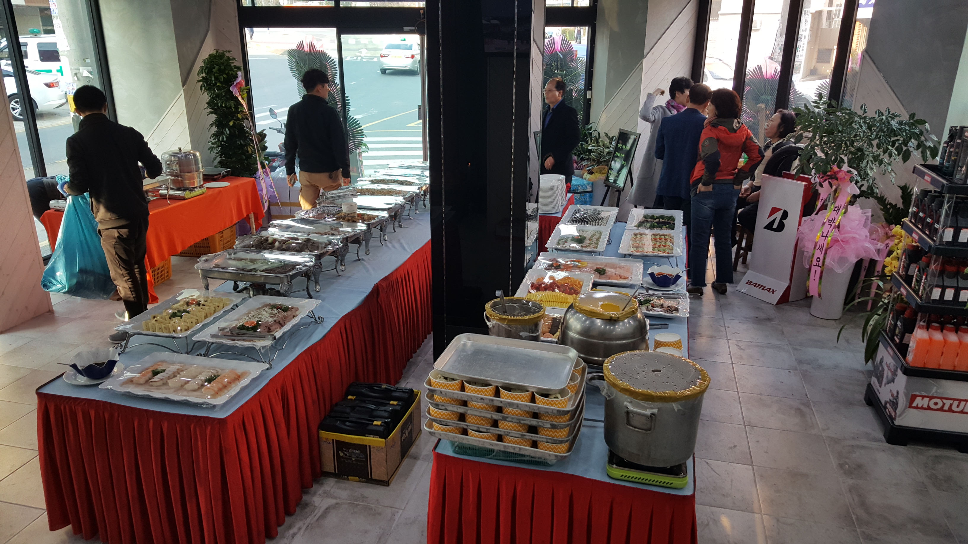 마산 야마하 오토바이 대리점 개업 행사 