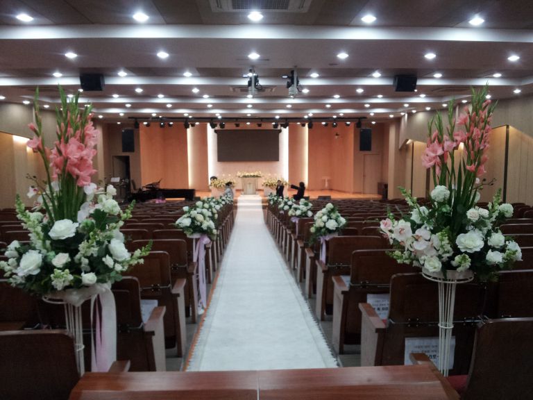 제일 교회 결혼식 축하 피로연 출장부페