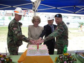 기공식케익컷팅(사령관 외 귀빈컷팅)