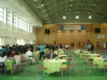 안동공고 체육관 준공 뷔페셋팅