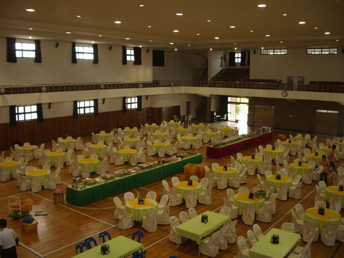 야외결혼식 및 체육관 셋팅 