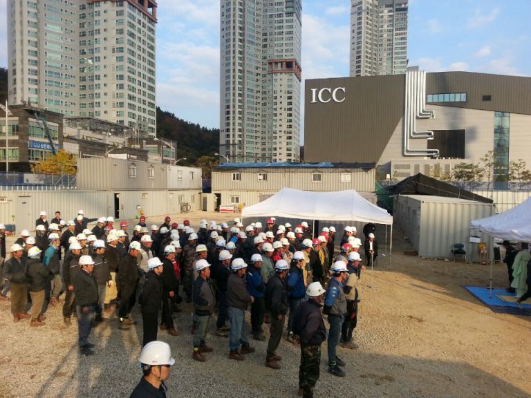 대림산업주식회사 골프존 대전신사옥 공사 안전기원제 