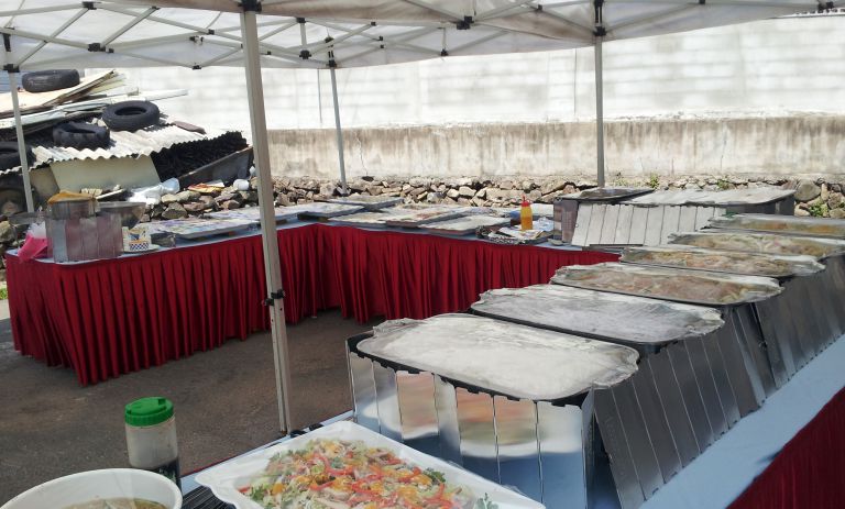 출장뷔페  모습 