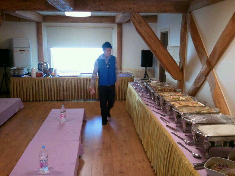 경주 한맘 교회  입당 예배 축하 오찬 뷔페 